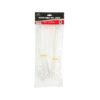 White Cable Tie 4.6x200mm 100pc