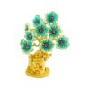 Golden Laughing Buddha and Lucky Tree Figurine