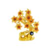 Gold Elephant and Lucky Tree Figurine