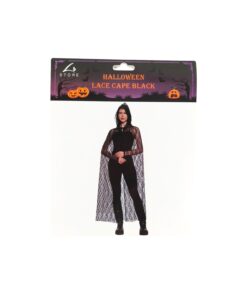Black Halloween Lace Cape