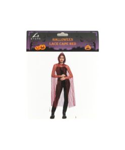 Red Halloween Lace Cape