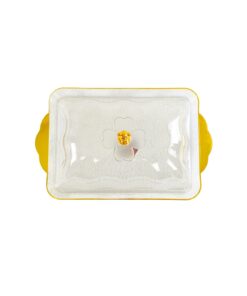 Alternative view of Rectangular Gold Rim Tray with Lid 44.5x28.5x16.5cm