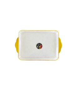 Rectangular Gold Rim Tray with Lid 44.5x28.5x16.5cm - Image 3