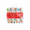 Christmas Pencils / Erasers Set 12pc