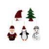 Tinsel Table Decor Assorted