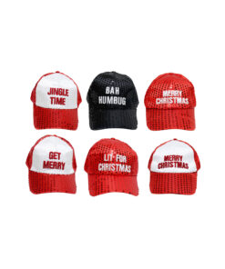 Baseball Cap Embroidered With Sequins Assorted