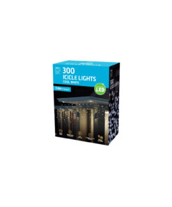 Cool White 300 LED Flashing Icicle Lights
