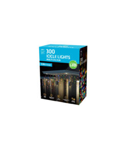 Multi Colour 300 LED Flashing Icicle Lights