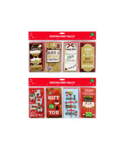 Money / Gift Card Wallet Assorted 4pk
