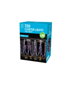 Cool White 720 LED Cluster Lights