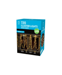Warm White 720 LED Cluster Lights