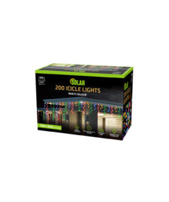 Multi Colour 200 Solar Icicle Lights