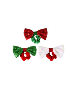 Sequin Bow Hair Scrunchie Assorted