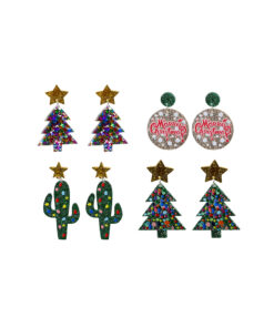 Christmas Acrylic Earrings Assorted