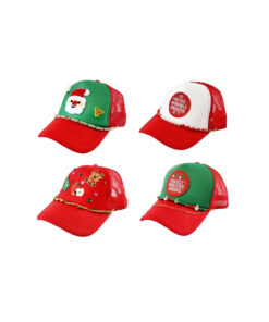 Decorated Trucker Hat With Chain Assorted