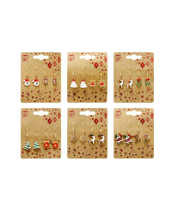 Christmas Dangly Earrings Assorted 2pk