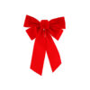 Red Double Flocked Bow