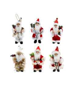 Vintage Santa Figurine Assorted 18cm