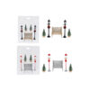 Christmas Village Street Scene Assorted 5pc