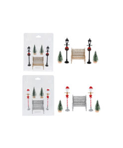 Christmas Village Street Scene Assorted 5pc