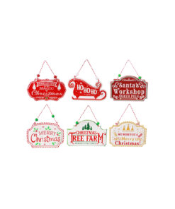 Mini Hanging Metal Sign Assorted
