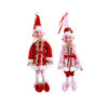 Pink Poseable Elf Doll Assorted 35cm
