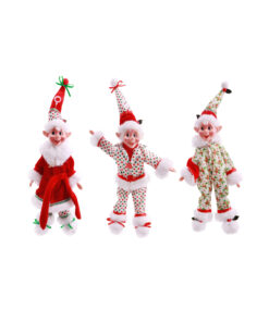 Poseable Cheeky Pyjama Elf Assorted 25cm