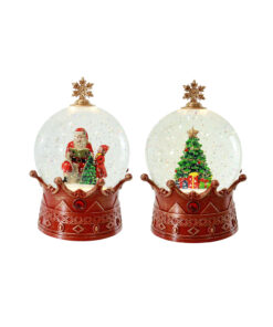 Glitter Swirl Musical Crown Globe Assorted