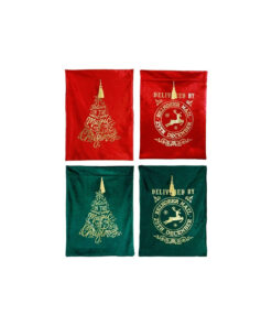 Deluxe Velvet Christmas Sack Assorted 62x80cm
