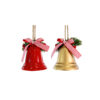 Hanging Bell Candystripe Bow Assorted 8cm