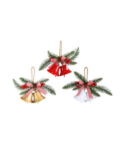 Gingham Twin Bell Hanger Bow Assorted