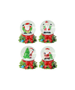 Red Santa Waterball Bow Assorted 45mm
