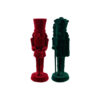 Flocked Nutcracker Assorted 17cm