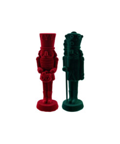 Flocked Nutcracker Assorted 17cm