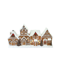 LED Gingerbread Terrace Houses