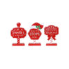 Red Mini Sign Post Assorted