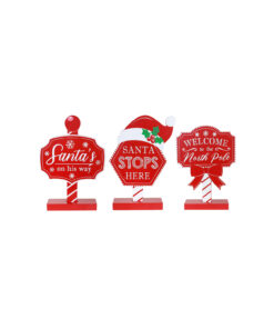Red Mini Sign Post Assorted