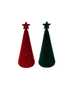 Flocked Table Tree Assorted 15cm