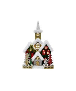LED Tinsel Winter Church