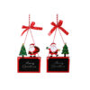 Hanging Santa Blackboard Sign Assorted