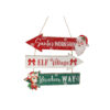 Christmas Hanging Signpost