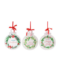 Hanging Metal Berry Wreath Plaque Assorted