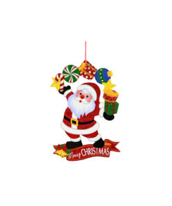 Hanging Eva Santa Plaque Assorted