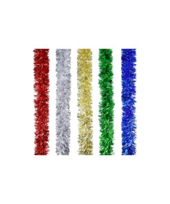 Matte Wavy Tinsel Assorted 2m