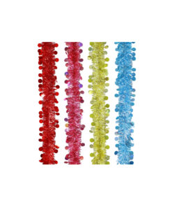 Dot Tinsel Assorted 2m