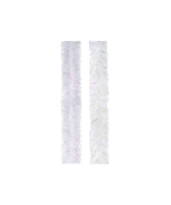 White Iridescent Tinsel Assorted 2m