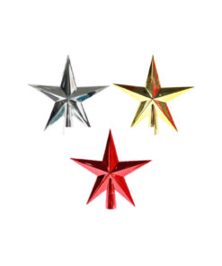 Shiny Star Tree Topper Assorted 11cm