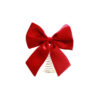 Burgundy Velvet Bow Tree Topper