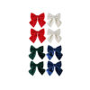 Velveteen Studded Bow Assorted 2pk