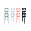 Stardust Ribbon Bow Clip Assorted 4pk